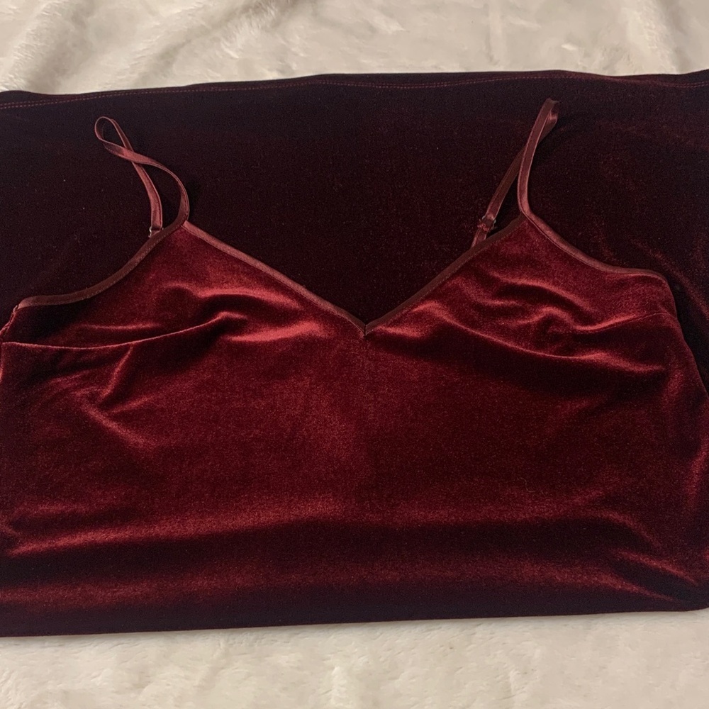 Abercrombie & Fitch Burgundy Mini Dress - Picture 11 of 11